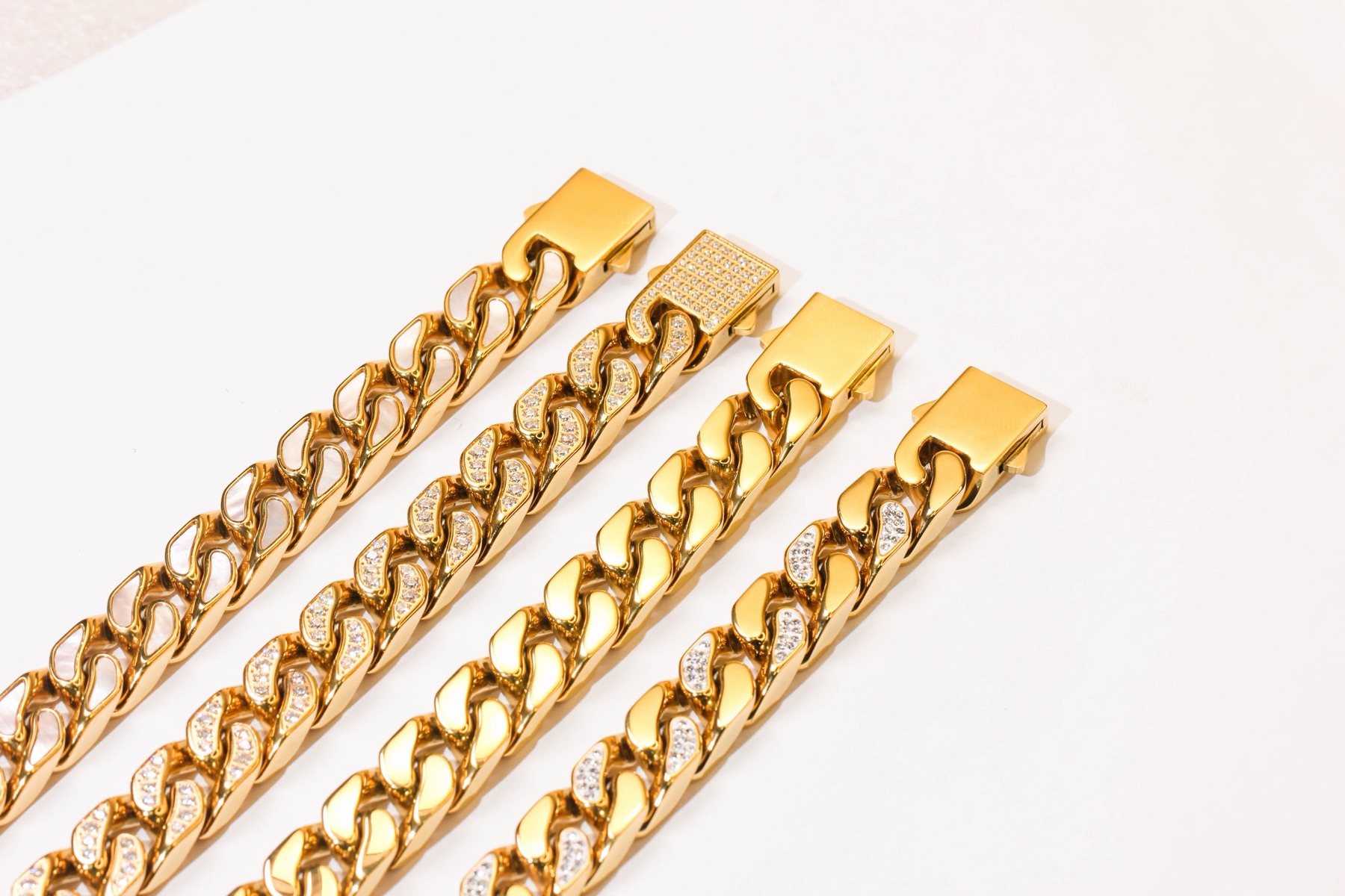 Goldkette in Nahaufnahme